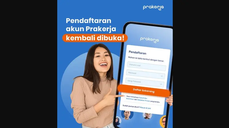 Pendaftaran program Kartu Prakerja sudah kembali dibuka pada Rabu 3 Januari 2024. Hal tersebut diumumkan melalui akun sosial media Instagram resmi @prakerja.go.id.