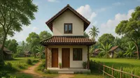 7 Model Rumah Lebar 6 Meter 2 Lantai di Desa, Nyaman dan Aman saat Dikunjungi Cucu dari Kota