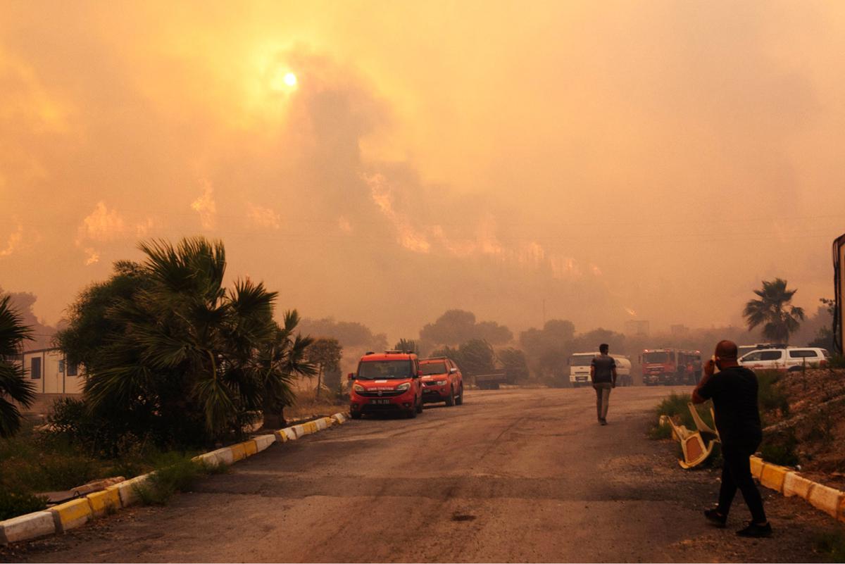 FOTO: Kebakaran Hutan Saat Gelombang Panas Ekstrem di Turki, Ribuan  Dievakuasi