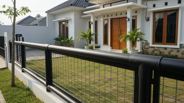 Pagar dari Pipa PVC