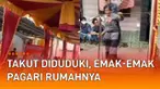 Aksi seorang emak-emak pagari rumahnya ketika tetangganya sedang hajatan mengundang perhatian.