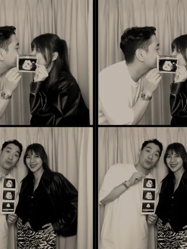 Adinda Thomas saat Umumkan Kehamilan Anak Pertama pamer foto USG. [@adindathomas]