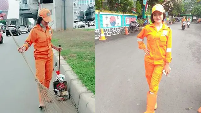 Berparas Cantik, Petugas Oranye Ini Bikin Warganet Kepincut