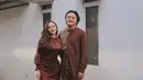 Mahalini mendampingi Rizky Febian merayakan Hari Raya Idul Fitri