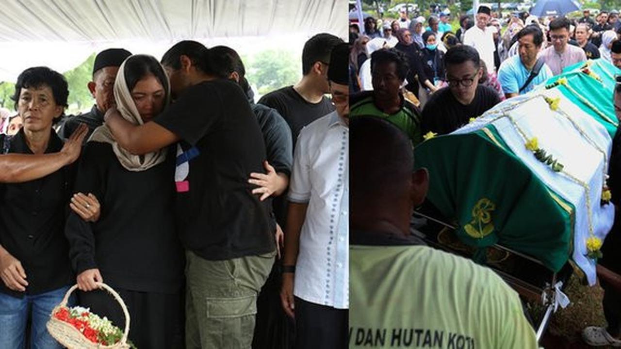 9 Foto Pemakaman Dina Mariana Dipenuhi Tangisan Keluarga, Ezra Mandira Mengucapkan Selamat Jalan kepada Ibu Tercinta