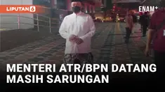 Gedung ATR/BPN Terbakar, Nusron Wahid Datang Masih Pakai Sarung