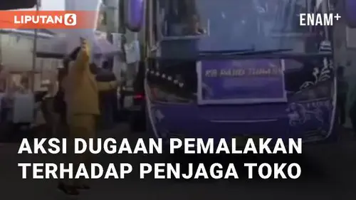 VIDEO: Viral Guru Hadang dan Pukul Bus yang Bunyikan Klakson Telolet