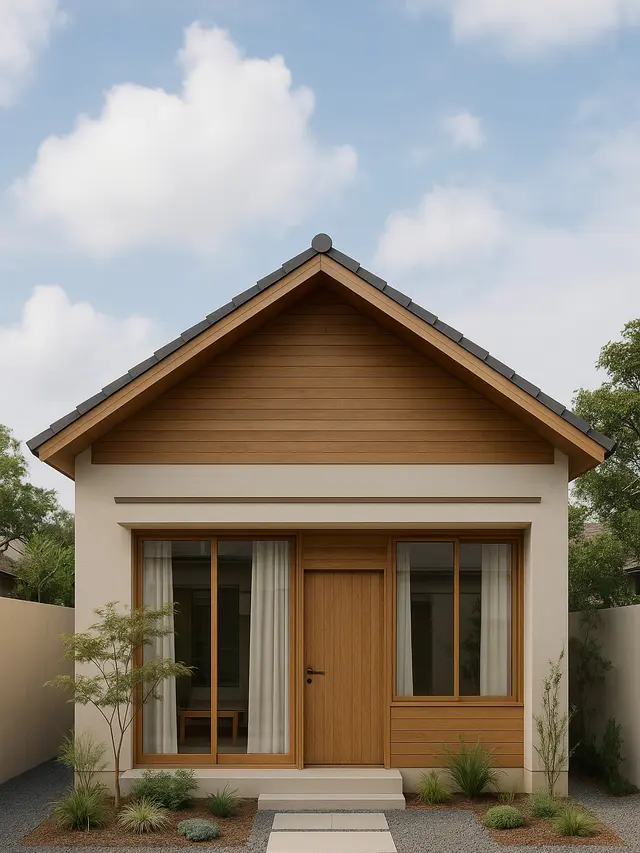 Desain Rumah Minimalis 6x12 Tampak Depan (Foto: ChatGPT)