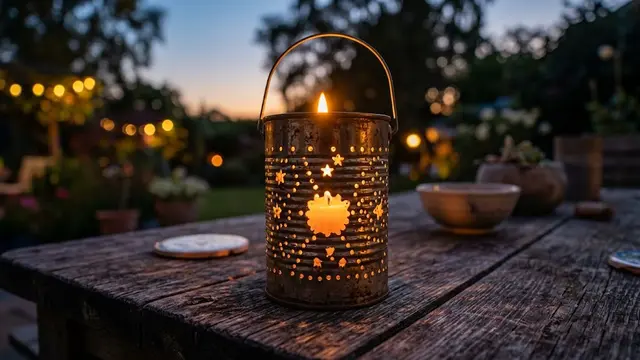 Tempat Lilin dari Kaleng