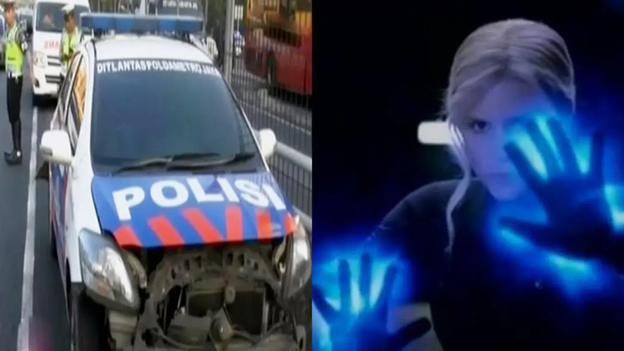 Pengendara Tabrak Mobil Polisi hingga Film Superhero Fantastic 4 