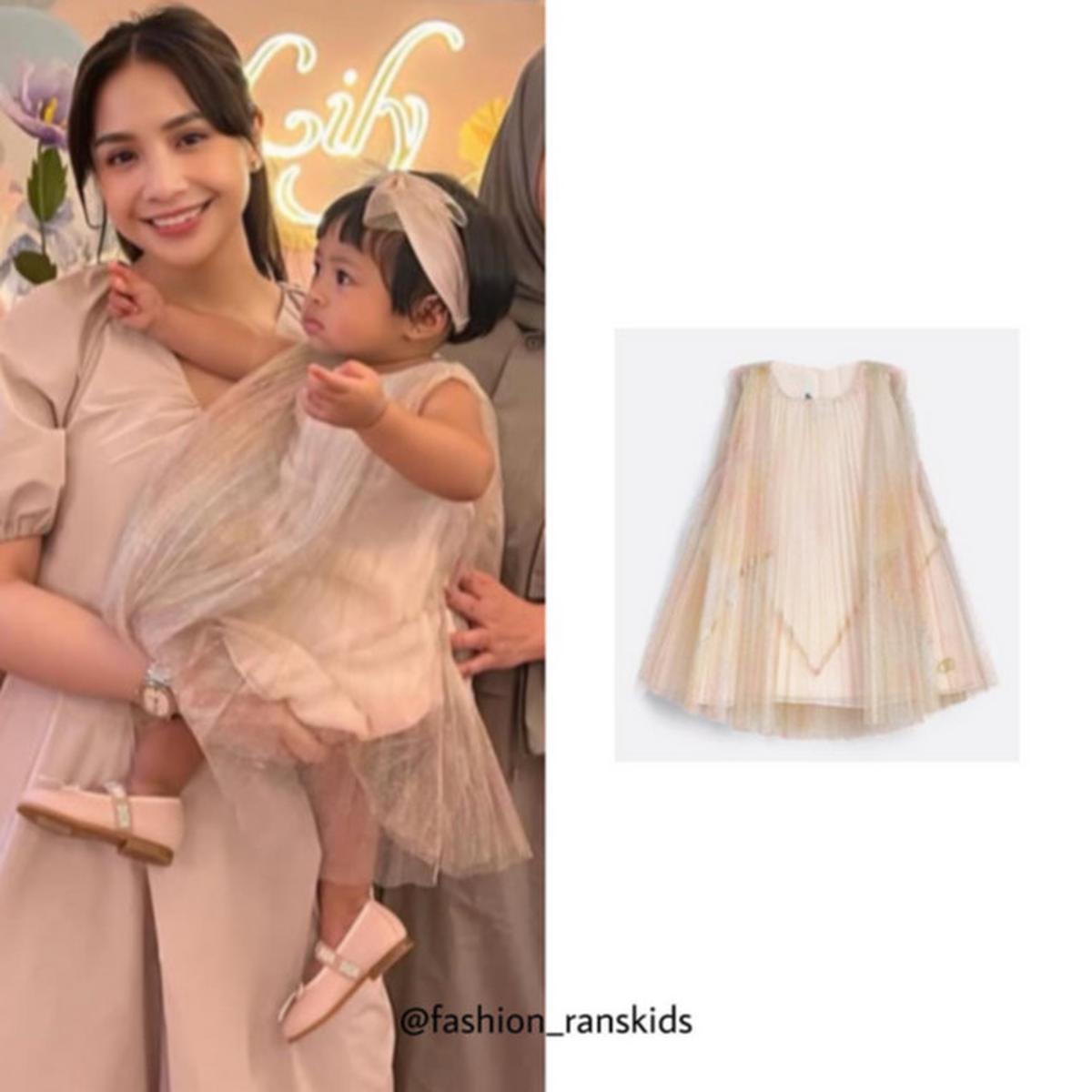 Intip Harga Outfit Baby Lily Anak Nagita Slavina di Pesta Ultah Pertama, Bando Hingga Baju Semua Produk Dior