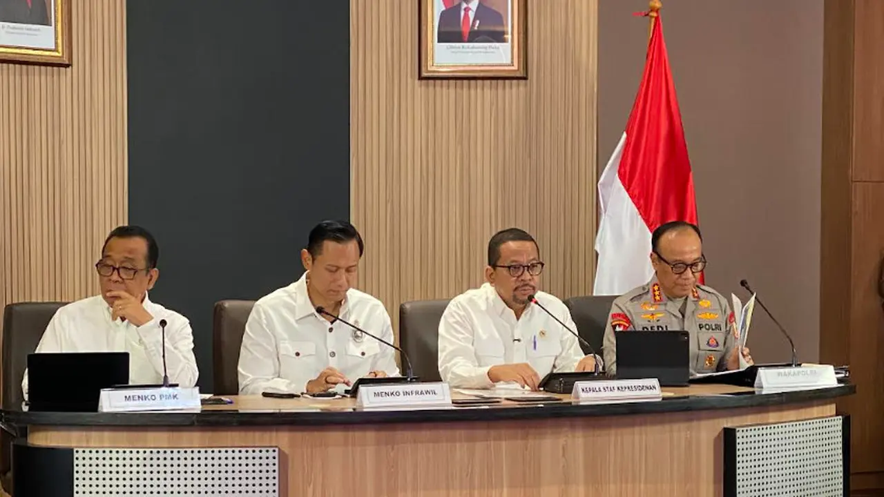 Kepala Staf Kepresidenan, Muhammad Qodari di Gedung Bina Graha, Komplek Istana Negara, Rabu (11/3/2026). (Foto: Liputan6.com/Immanuel Christian)