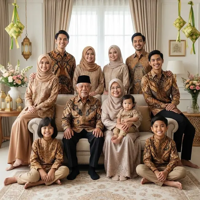 Ide Gaya Foto Keluarga Lebaran 2026