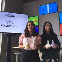 L'Oréal Professionnel menhadirkan servis terbaru yaitu Powerblow dengan produk Powermix. (Ega Maharni/bintang.com)