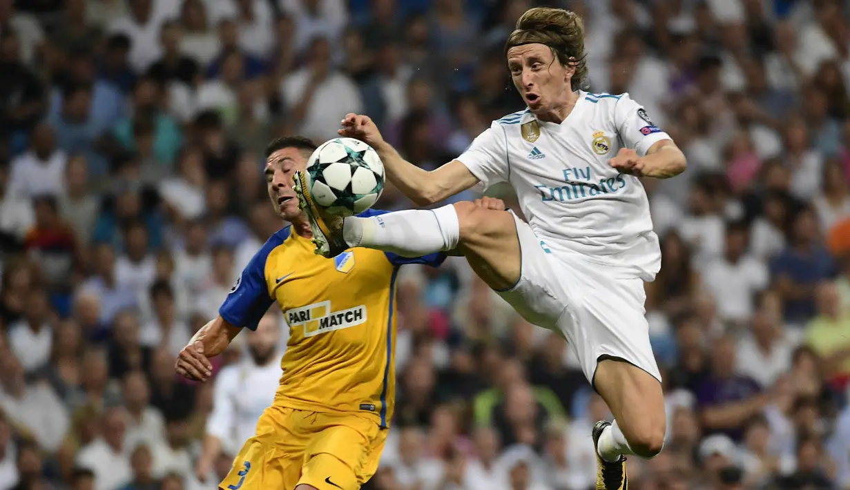 5. Luka Modric (Kroasia) - Real Madrid. (AFP/Pierre-Philippe Marcou)