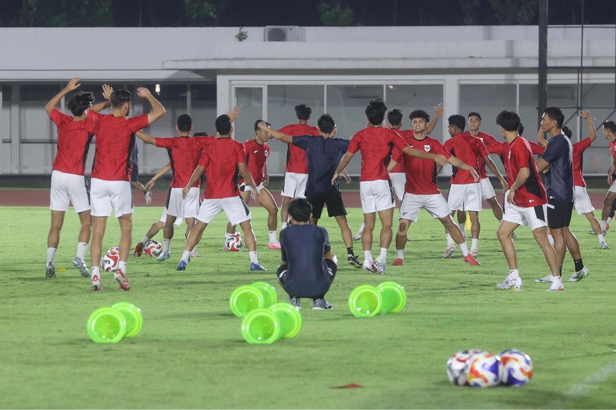FOTO: Garuda Muda Siap Tempur di Semifinal AFF U-23