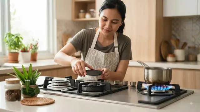 Posisi Tutup Tungku yang Benar