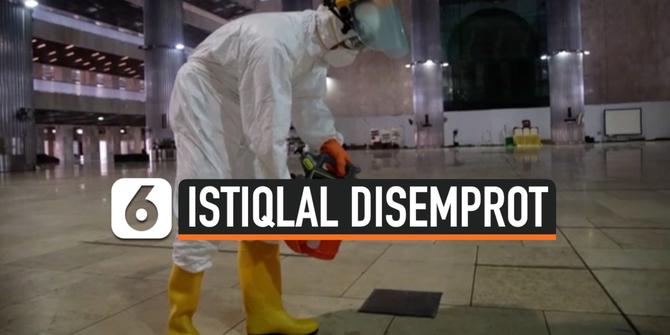 VIDEO: Cegah Corona, Begini Cara Petugas Bersihkan Masjid Istiqlal