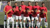 Indra Sjafri menegaskan para pemain Timnas Indonesia U-22 sama sekali tidak meremehkan Myanmar U-22. (Bola.com/Zulfirdaus Harahap)