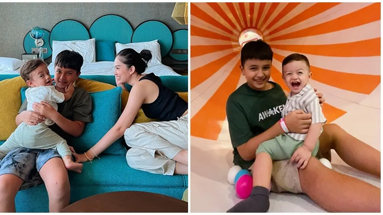 6 Potret Faradilla Yoshi Bareng Anak Kandung dan Sambung, Kasih Sayang Tak Terbagi
