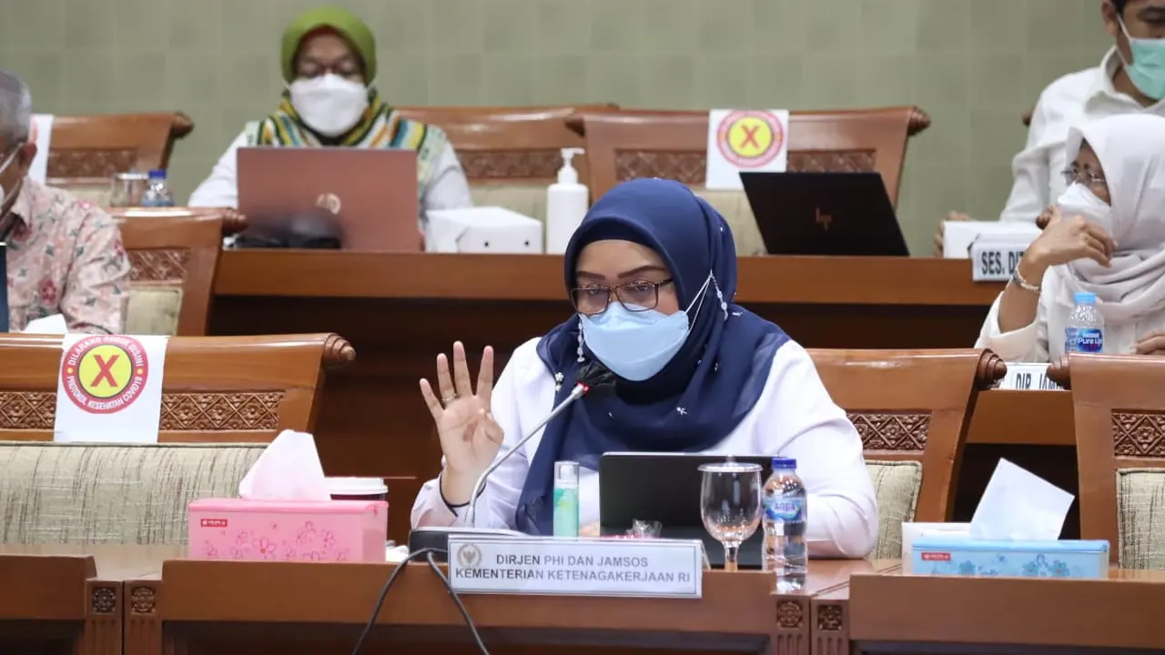 Dirjen Pembinaan Hubungan Industrial dan Jaminan Sosial (PHI & Jamsos) Kemnaker, Indah Anggoro Putri