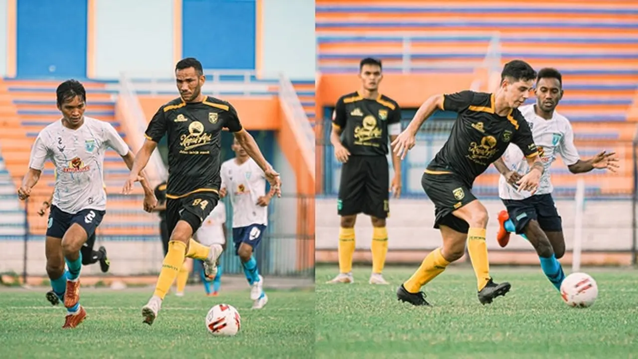 6 Aksi Pemain Asing Persebaya saat di Laga Uji Coba Lawan Persela Lamongan