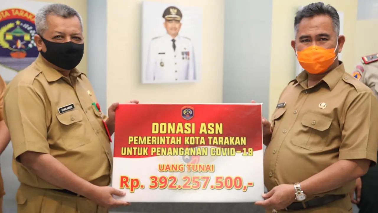 ASN Pemkot Tarakan Berhasil Kumpulkan Donasi Rp 392 Juta untuk Penanganan Covid-19