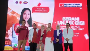 Unilever Indonesia melalui Pepsodent meresmikan Bulan Kesehatan Gigi Nasional (BKGN) 2024 bertempat di Hallf Pati Unus, Kebayoran Baru, Jakarta Selatan.