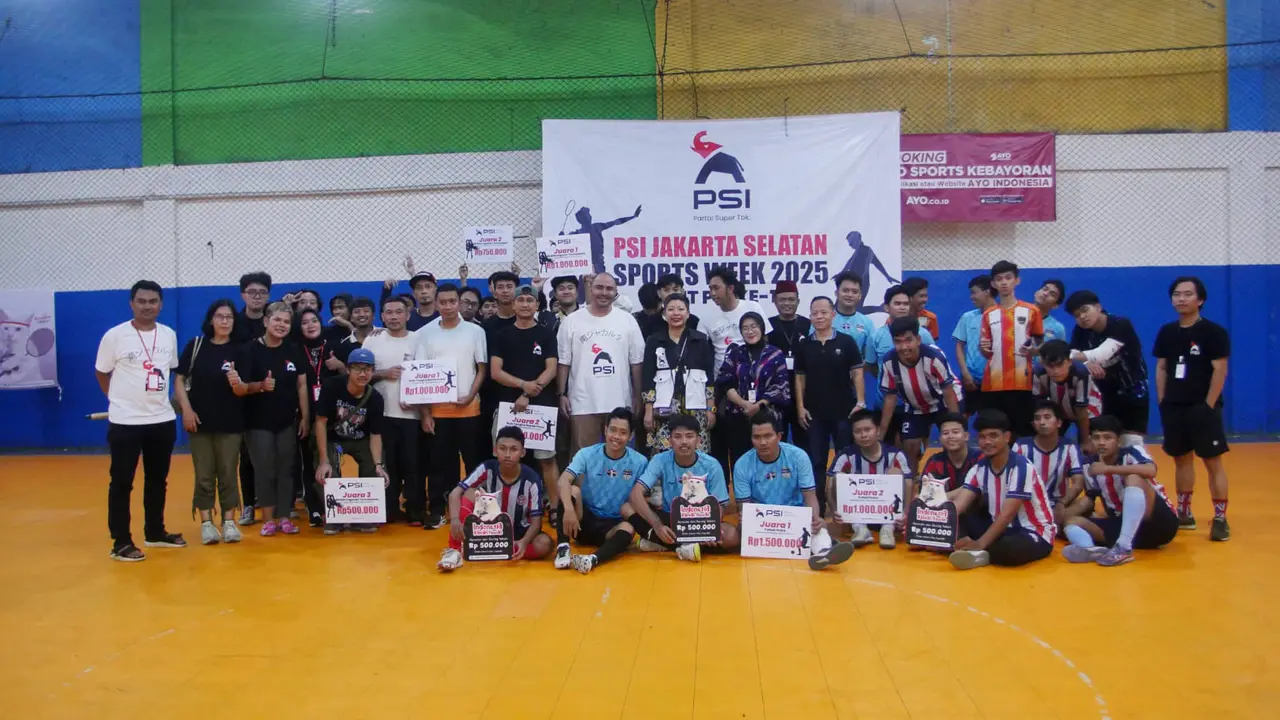 Dewan Pimpinan Daerah Partai Solidaritas Indonesia (PSI) Jakarta Selatan menggelar rangkaian kegiatan olahraga bertajuk PSI Jaksel Sports Week 2025 dalam rangka memperingati HUT PSI ke-11. (Istimewa)
