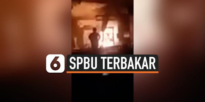 VIDEO: Detik-Detik SPBU di Tebet Terbakar