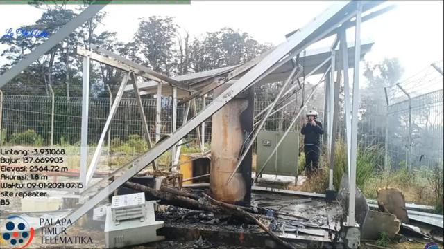 Aparat Masih Mendalami Motif Dan Pelaku Pembakaran Tower Palapa Ring Timur Tekno Liputan6 Com