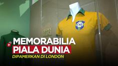 Berita video jersey Pele hingga sepatu bola Geoff Hurst dipamerkan di London, Inggris, untuk menyambut Piala Dunia 2022, yang akan disiarkan di berbagai platform Emtek Group.