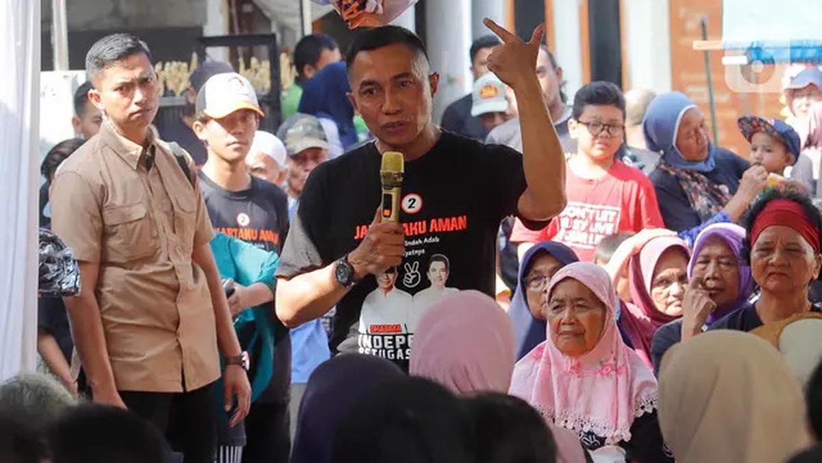 Berkampanye, Cagub Jakarta Nomor Urut 2 Dharma Pongrekun Sambangi Warga Pasar Minggu