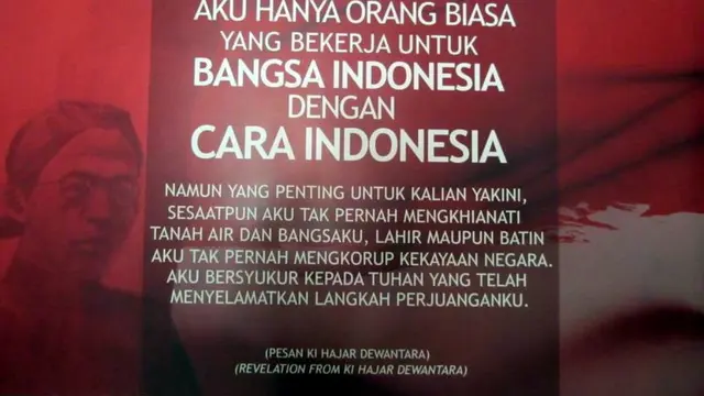 [Bintang] Kutipan Ki Hadjar Dewantara Mengenai Dunia Pendidikan Indonesia