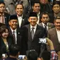 Gubernur DKI Jakarta Basuki Tjahaja Purnama bersama jajaran pimpinan DPRD DKI Jakarta. (Liputan6.com/Faizal Fanani)