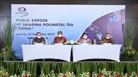 Paparan publik PT Dharma Polimetal Tbk (DRMA), Jumat (25/11/2022) (Foto: Dharma Polimetal)