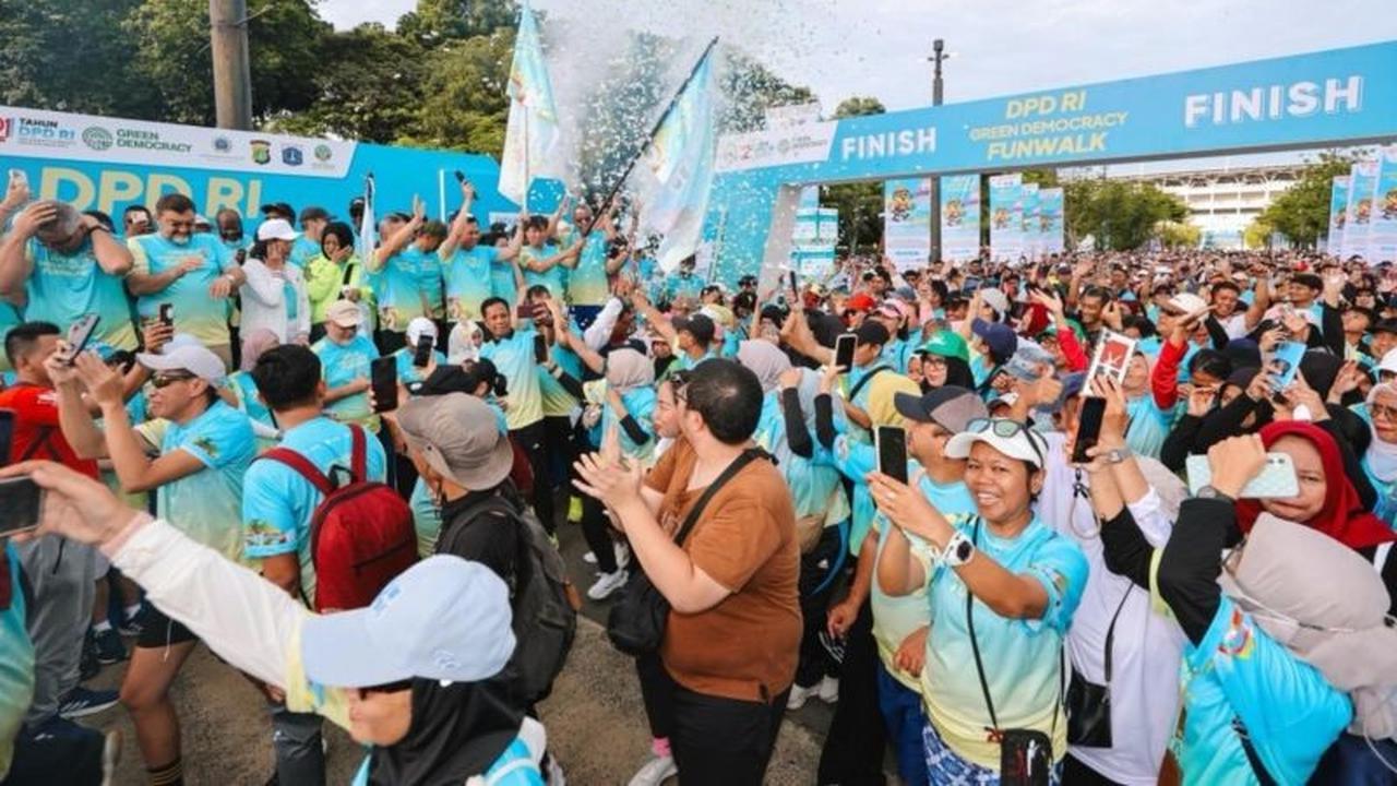 DPD RI Gelar Green Democracy Fun Walk, Tegaskan Komitmen Demokrasi Berwawasan Lingkungan