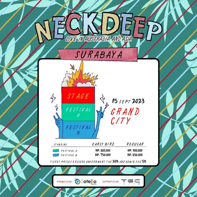 Neck Deep Gelar Konser di Indonesia