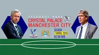 Crystal Palace vs Manchester City (Liputan6.com/Ari Wicaksono)