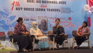 OK OCE Ikatan Solusi Bersama Tangerang Selatan rayakan Hari Ibu dan hari jadi pertama, dengan mengusung semangat kolaborasi juga edukasi soal KDRT. (Foto: Dok. Sinemart)