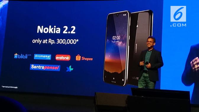 Muhammad Taufik Syahbuddin, Country Manager HMD Global Indonesia saat peluncuran Nokia 2.2, di Jakarta, Kamis (27/6/2019). (Liputan6.com/ Linda Fahira Putri)