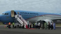 Presiden Jokowi bersama Ibu Negara Iriana melakukan kunjungan kerja ke Labuan Bajo, NTT, Rabu (10/7/2019).  (Liputan6.com/ Lizsa Egeham)