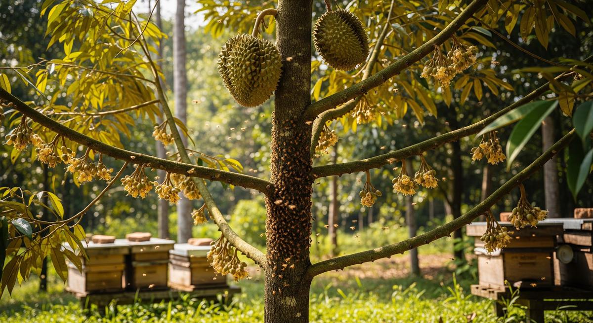 Ilustrasi Pohon Durian/Gemini AI