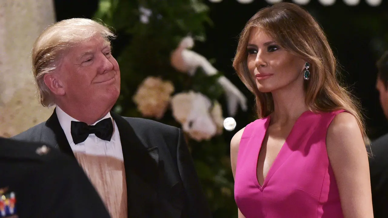 Melania Trump dampingi Donald Trump