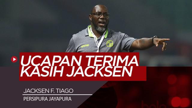 Berita Video ucapan terima kasih pelatih persipura, Jacksen F.Tiago atas 25 Tahun kariernya di Indonesia.