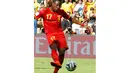 Divock Origi adalah Striker timnas Belgia kelahiran 18 April 1995 (19 tahun). (REUTERS/Yves Herman)