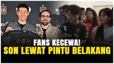 Son Heung-min tiba di bandara dengan pengawalan ketat dan memilih untuk keluar lewat jalur khusus, menghindari kerumunan fans yang sudah menunggu berjam-jam.