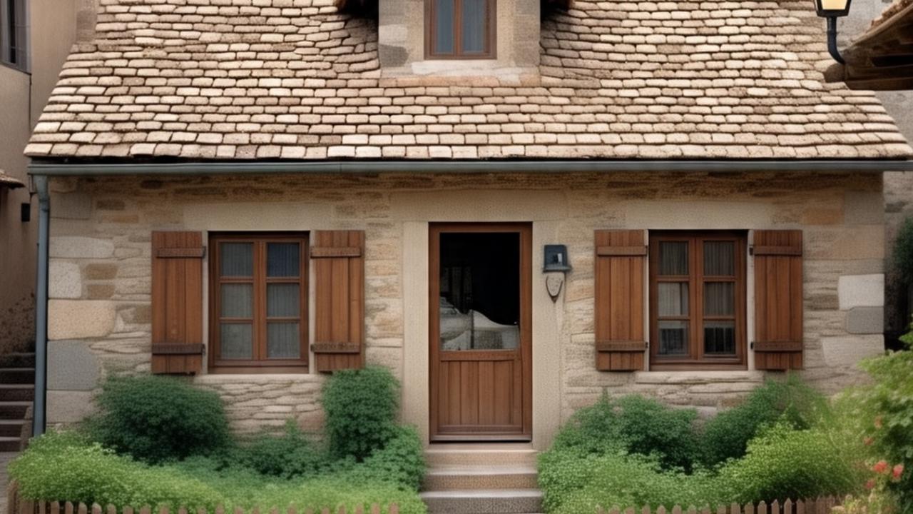 Ilustrasi Model Rumah Sederhana di Desa