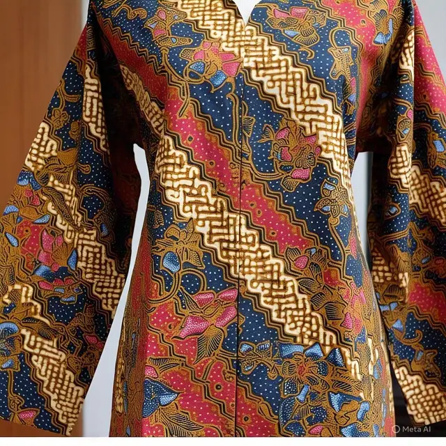 Tunik Batik Lengan Terompet