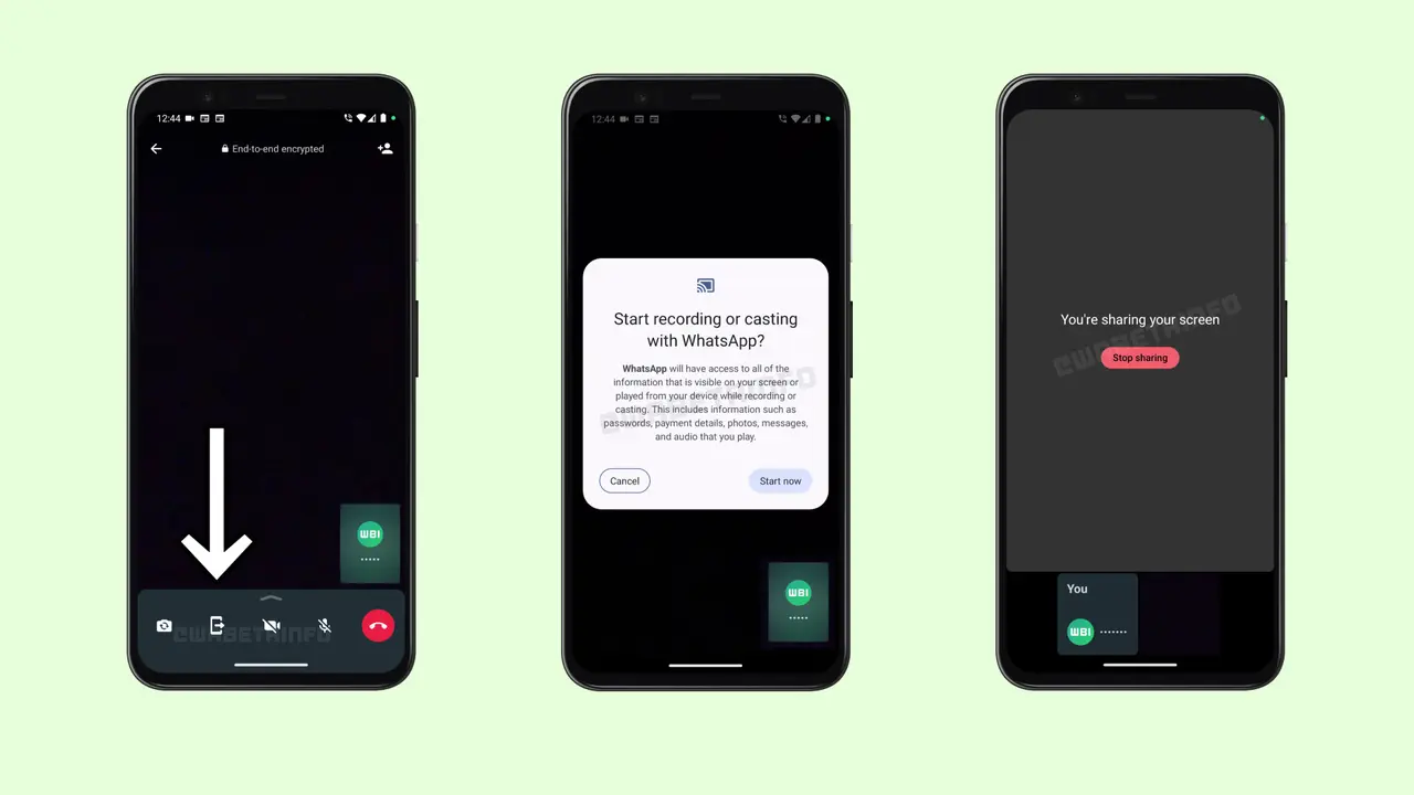 WhatsApp Share Screen